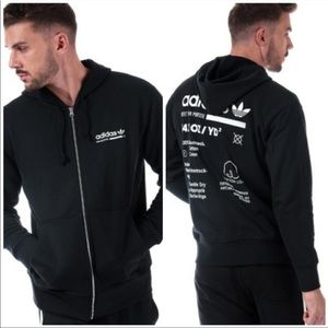 Adidas Originals Built For Purpose Black full zip hoodie/ jacket sweatshirt